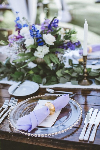 Tropical place setting