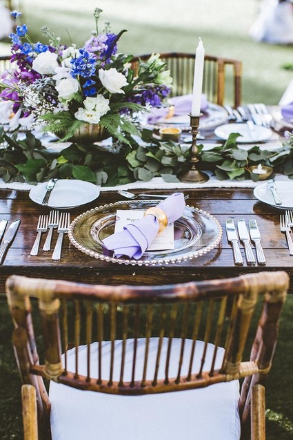 Tropical place setting