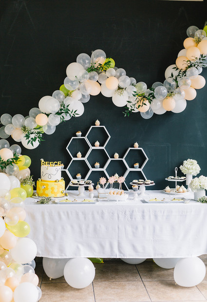 Modern Bee 1st birthday Inspiration