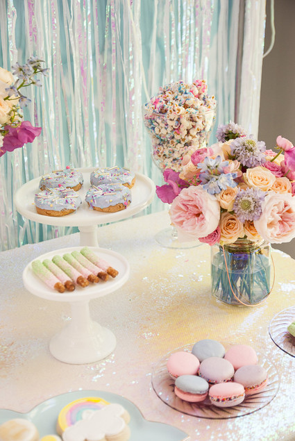 Pastel iridescent girl's birthday party Inspiration