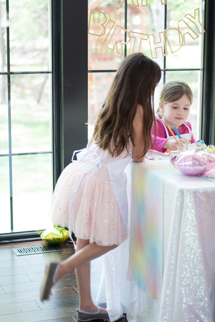 Pastel iridescent girl's birthday party Inspiration