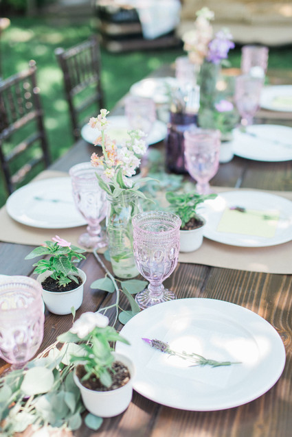 Spring, lavender baby shower brunch