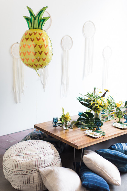 boho pineapple party ideas