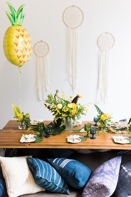 boho pineapple party ideas