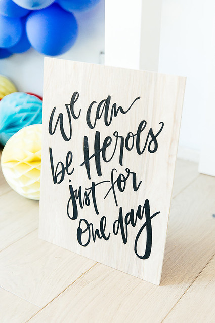 Modern super hero 3rd birthday party