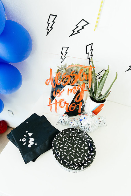 Modern super hero 3rd birthday party