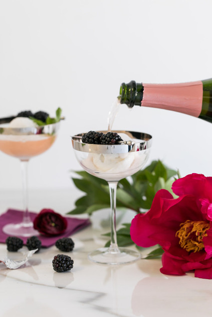 Coconut Water Sorbet Floats Inspiration