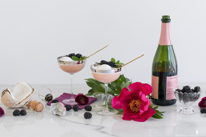 Coconut Water Sorbet Floats Inspiration