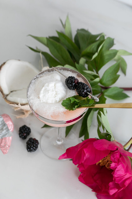 Coconut Water Sorbet Floats Inspiration