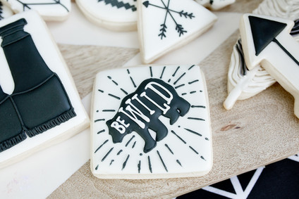 black and white 3rd birthday