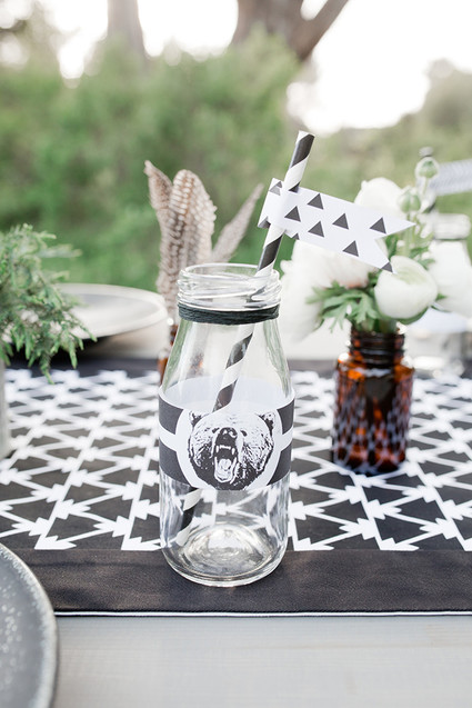 black and white 3rd birthday