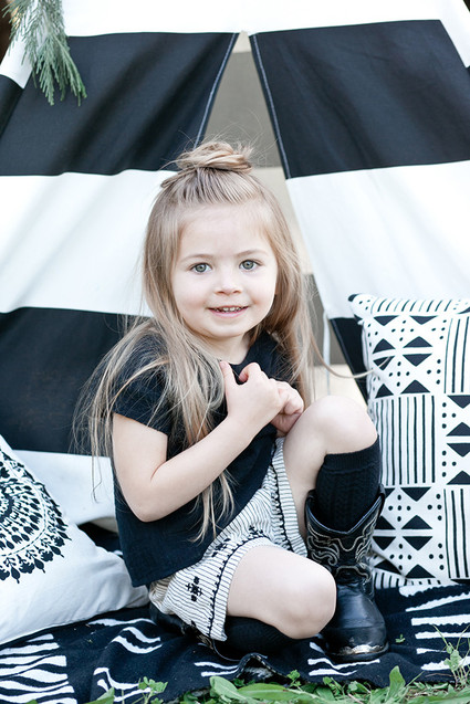 black and white 3rd birthday