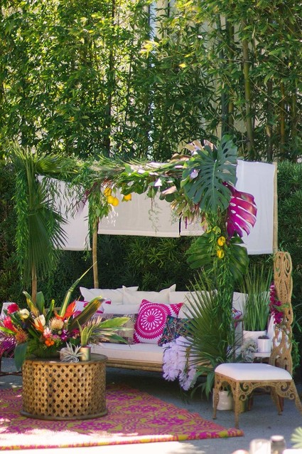 Tiki inspired bridal shower