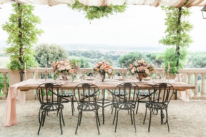 Romantic Florence tablescape