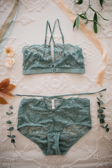 Teal lingerie