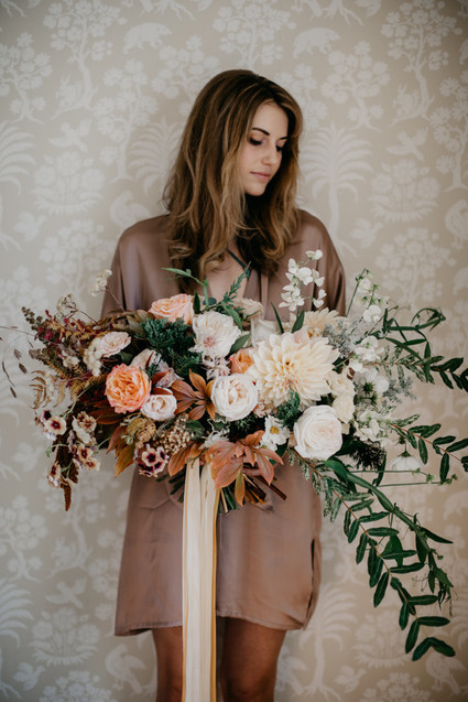 Spring bridal bouquet