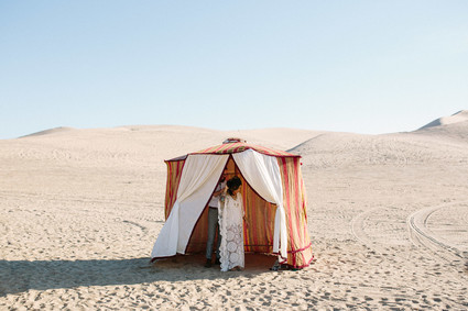 Nomadic desert caravan wedding inspiration