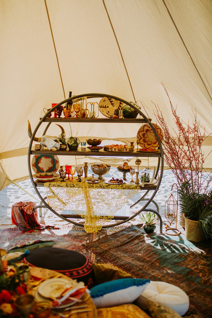 Bohemian bar decor