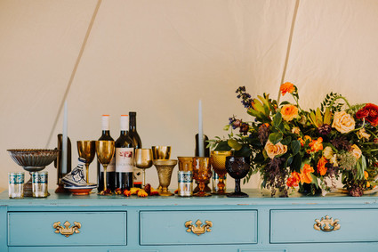 Bohemian bar decor