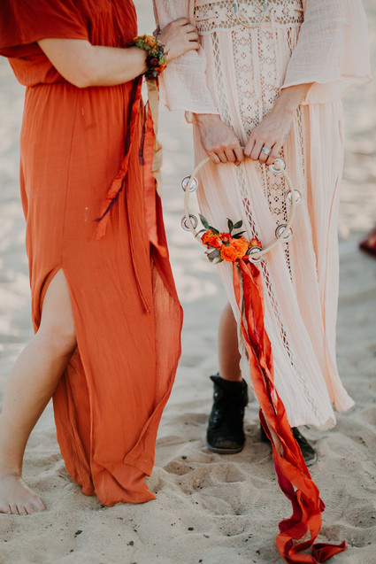 Desert wedding fashion