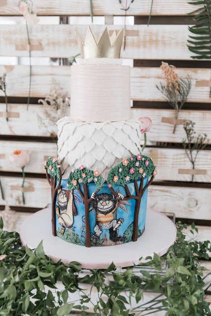 Girly where the wild things are cake