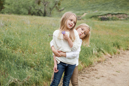 Family photos at Wind Wolves Preserve