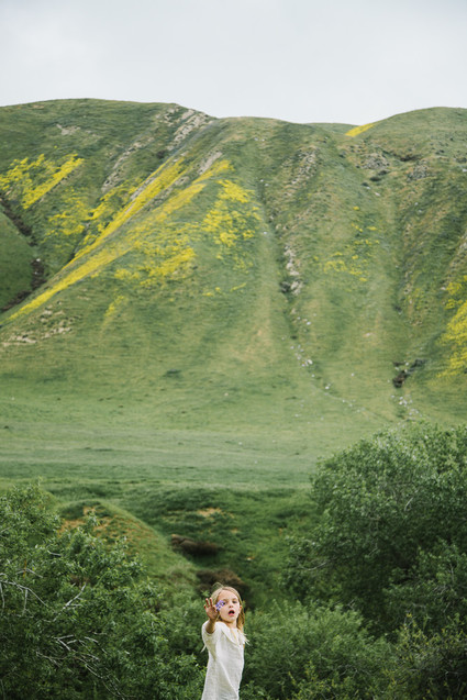 Family photos at Wind Wolves Preserve