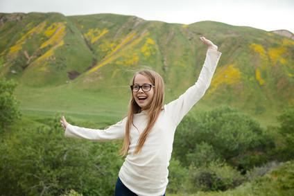 Family photos at Wind Wolves Preserve