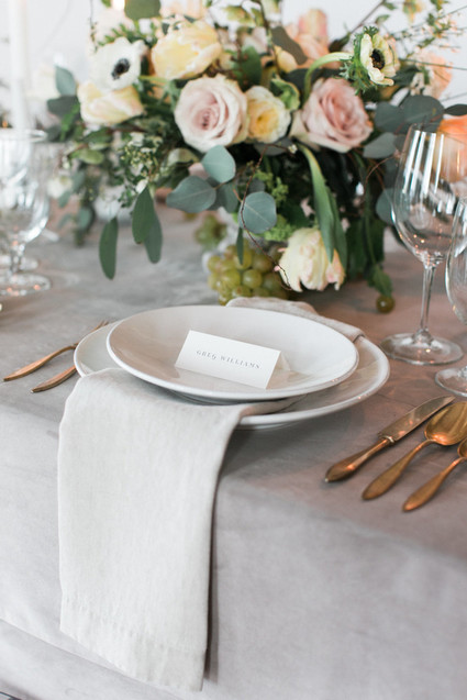 Romantic place setting Inspiration