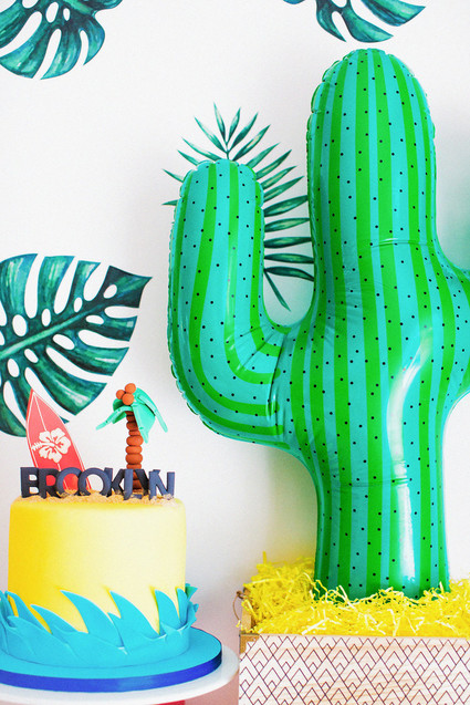 Modern tropical baby shower ideas