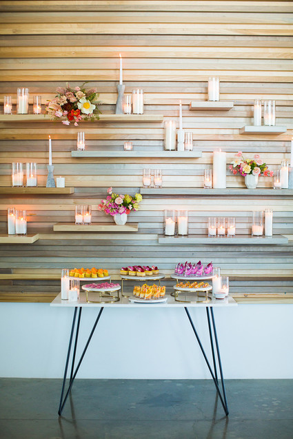 Modern wedding desserts