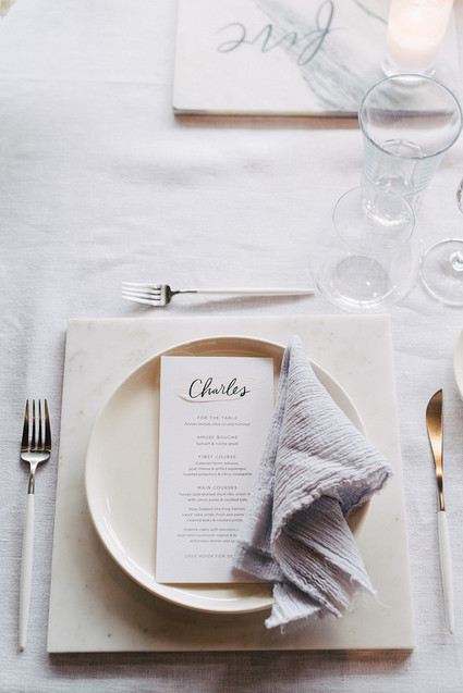 Modern place setting Inspiration