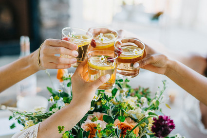 Rose cocktails