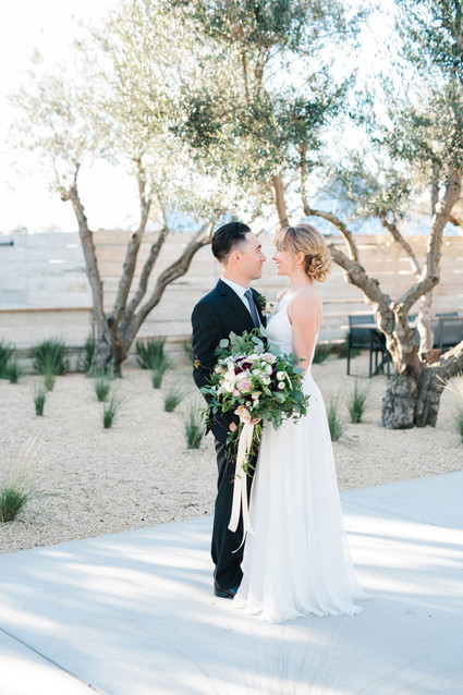 Vineyard wedding portrait