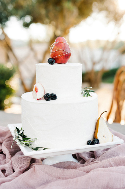 Fruit wedding cake