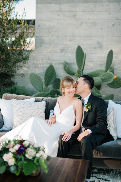Vineyard wedding portrait