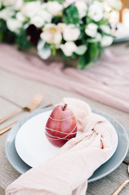 Fruit place setting