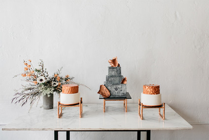 Copper cake table