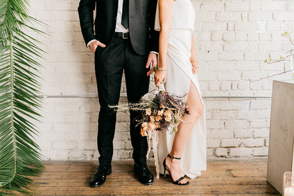 Romantic modern industrial wedding inspiration