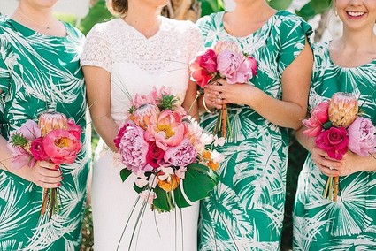 Peony bouquets