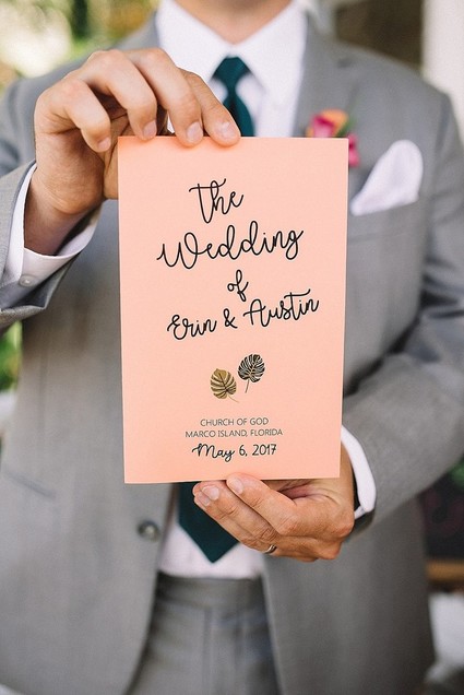 Wedding program Inspiration