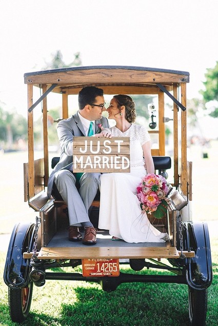 Just married sign