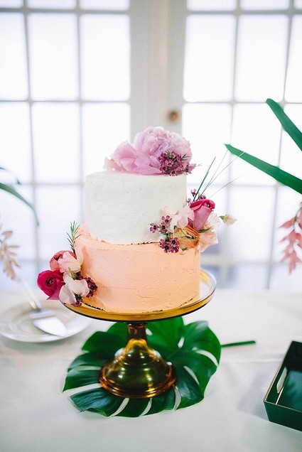 Orange flavored wedding cake