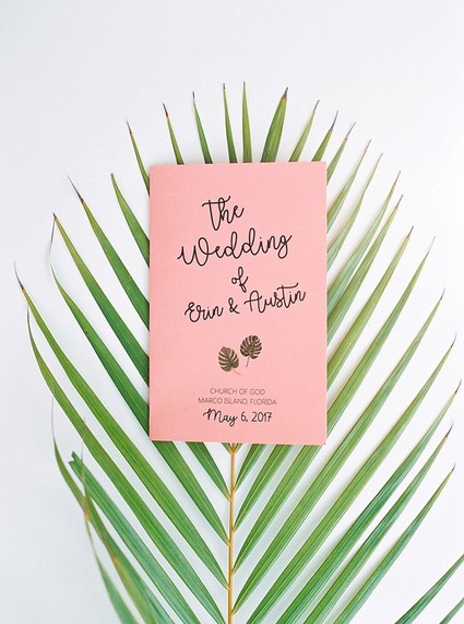 Wedding program