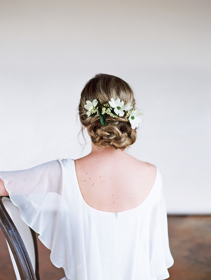 Floral updo