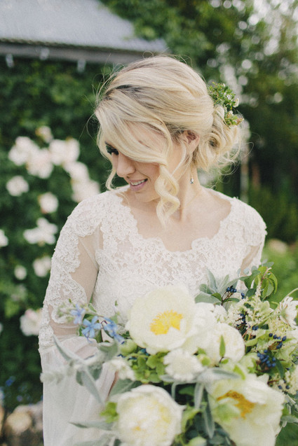 Romantic wedding hairstyle
