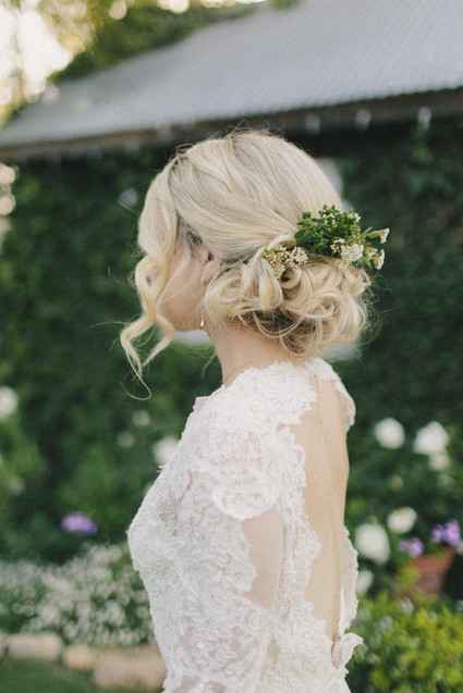 Romantic wedding hairstyle