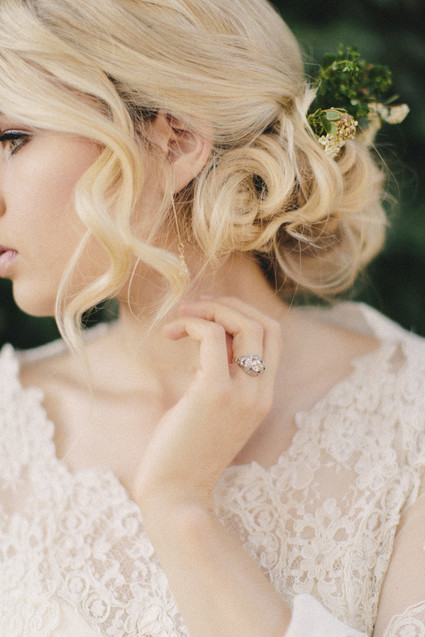 Romantic wedding hairstyle