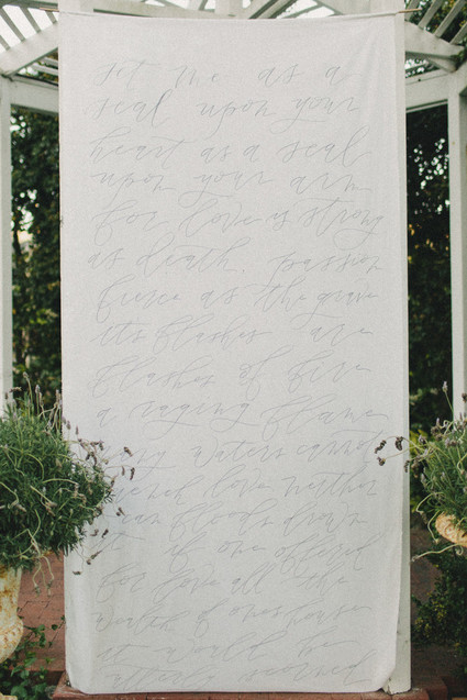 Calligraphy backdrop Inspiration