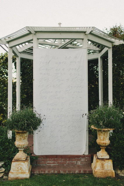 Calligraphy backdrop Inspiration